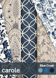 Book number 6305 Blue Crush from Carole Fabrics Spring 2024 line.