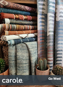 Carole Fabrics 6336 Go West from the Fall 2025 decorative fabric collection.