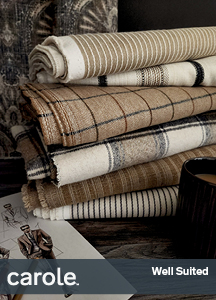 Carole Fabrics 6334 Well Suited from the Fall 2025 decorative fabric collection.